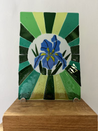Iris, Glass Painting